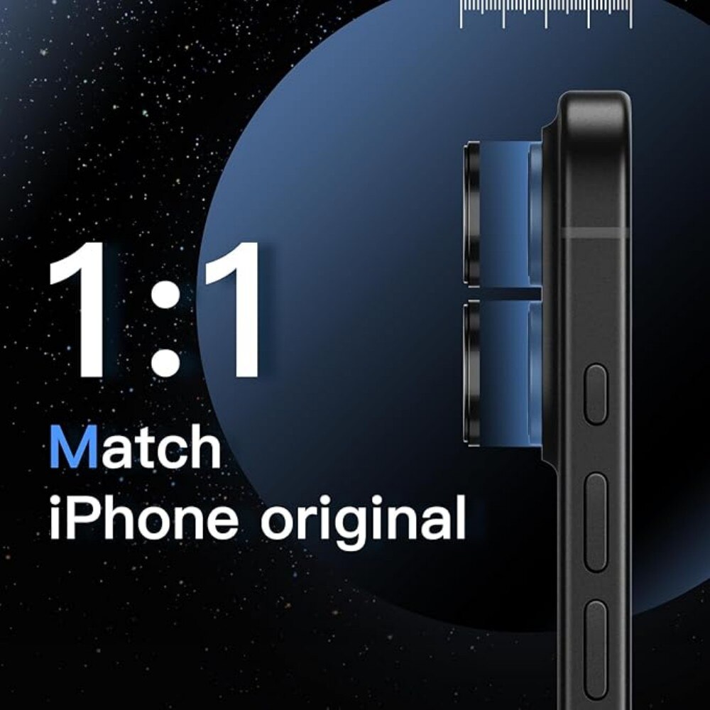 Folie Protectie Lentila Camera Aspect pentru iPhone 16, Sticla Temperata 9H Intarita Chimic AR Anti-Reflexie, Adsorbtie Electrostatica, Potrivire Fara Cusaturi, Impermeabila Anti-Socuri Anti-Zgarieturi, Negru
