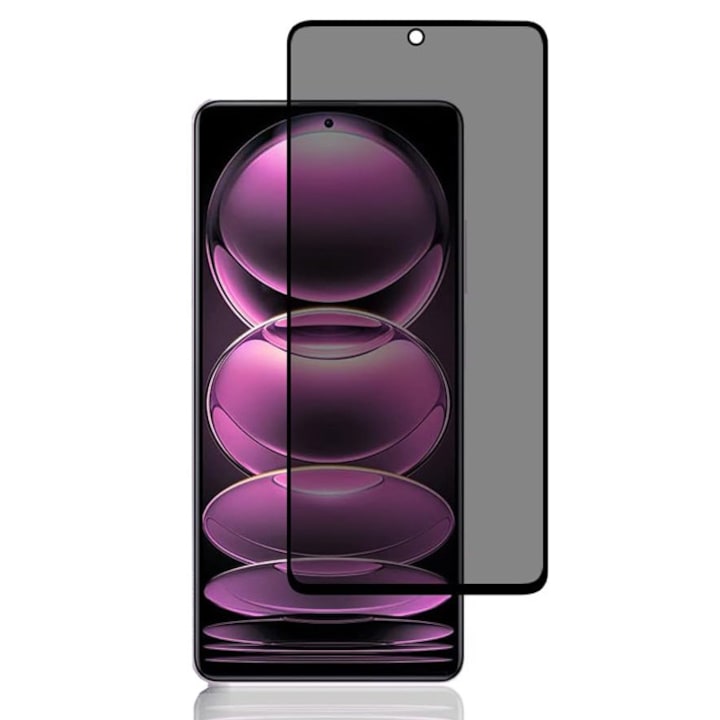 Folii protectie telefoane, Orso, Privacy, 0.3mm, pentru Xiaomi Redmi Note 12 Pro+ 5G