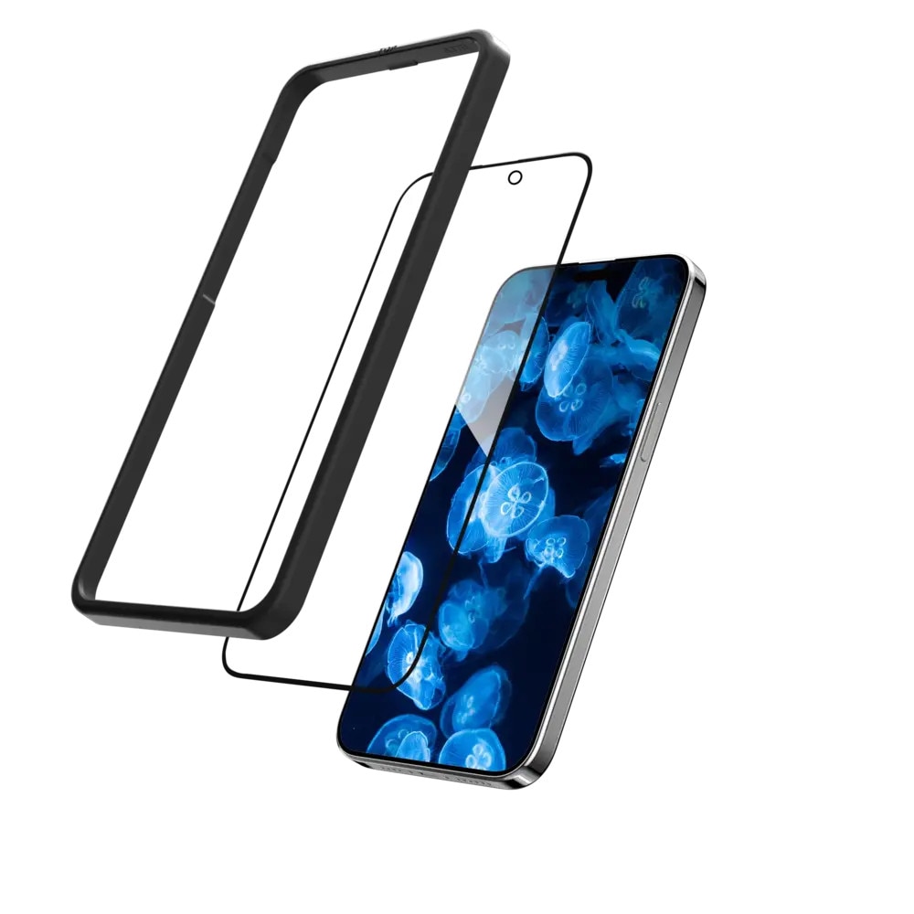 Folii protectie telefoane MagEasy Vetro Anti-Blue Light, 0,33mm, pentru iPhone 16 Pro Max, instalare usoara
