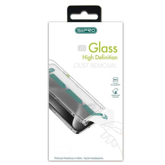 Folie protectie telefon Siipro, Easy Install, sticla securizata, pentru iPhone 15 Pro Max