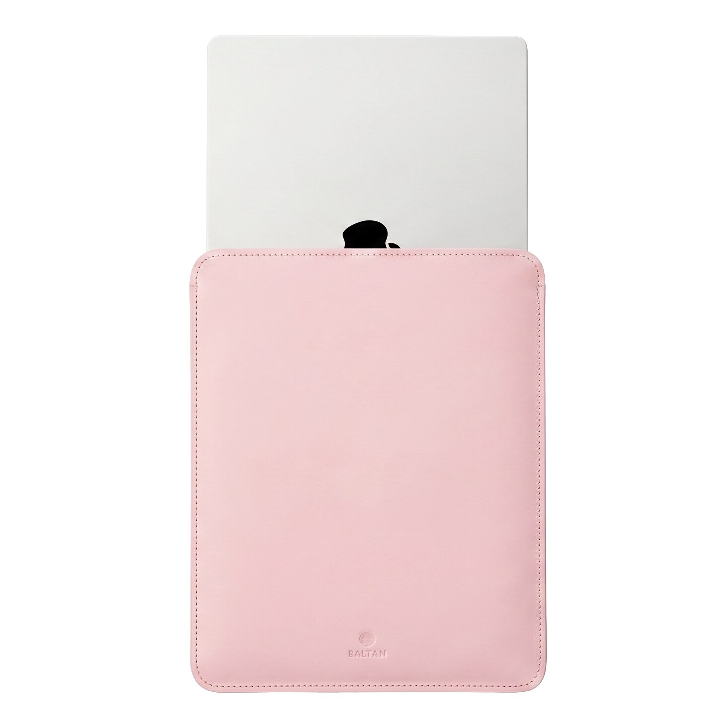 Husa pentru MacBook AIr 15 M2 M3 M4 M5 Baltan Sleeve 15 inch din piele naturala premium rezistenta la apa, roz, nude rose