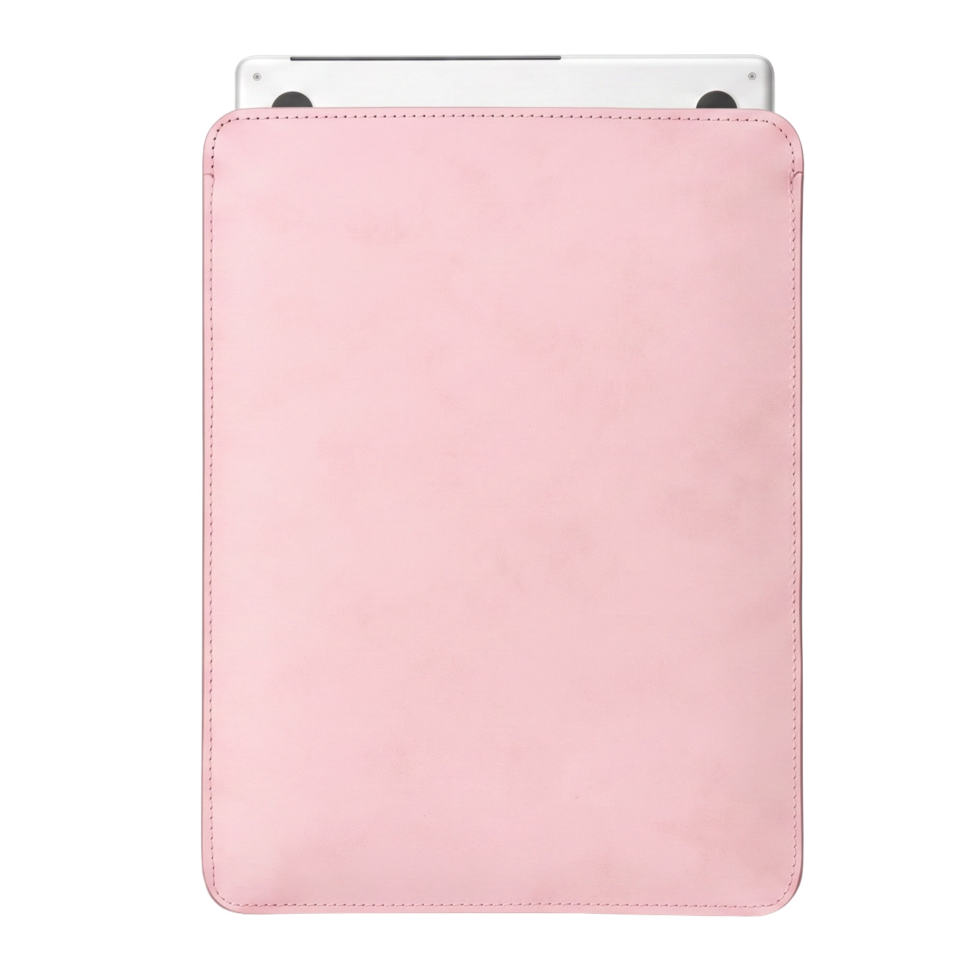 Husa pentru MacBook AIr 15 M2 M3 M4 M5 Baltan Sleeve 15 inch din piele naturala premium rezistenta la apa, roz, nude rose
