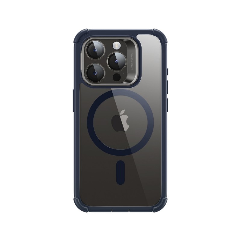 Husa Esr 360 Tough Armor Cu Functie Magsafe Compatibila Cu iPhone 15 Pro Max, Protectie si Stand La Camera, Blue