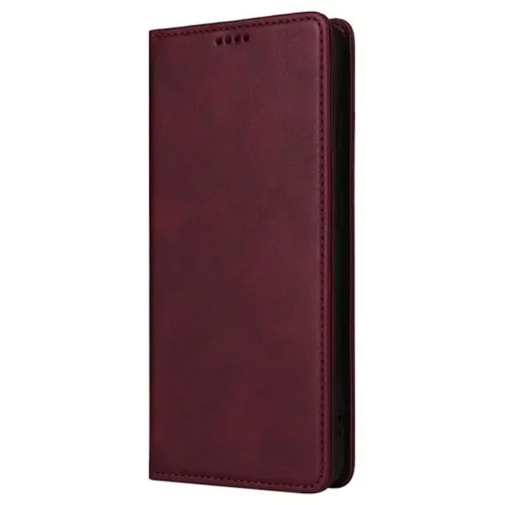 Husa Carte Premium compatibila cu Honor Magic 8 Lite/ X9d/ X70, visiniu