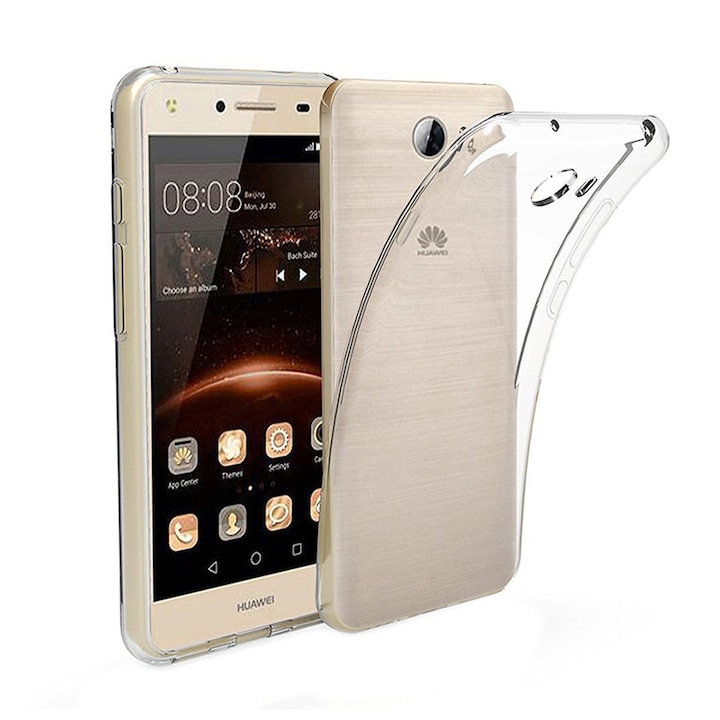 Husa de protectie ultraslim Huawei Y3 II / Y3 2, Silicon, Transparenta