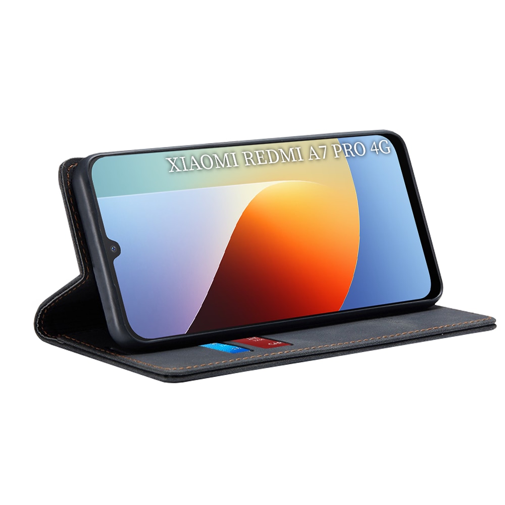 Husa piele Xiaomi Redmi A7 Pro 4G Techsuit Confy Cover, negru