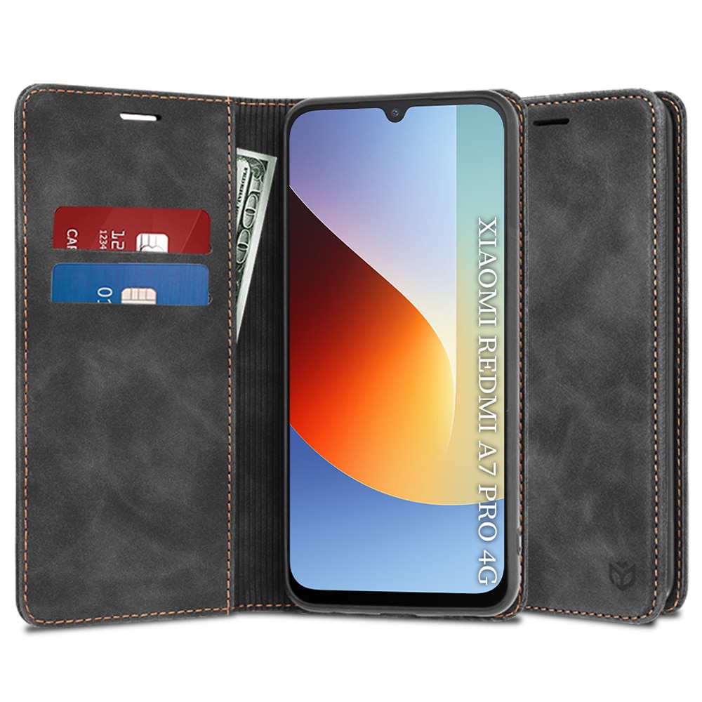 Husa piele Xiaomi Redmi A7 Pro 4G Techsuit Confy Cover, negru