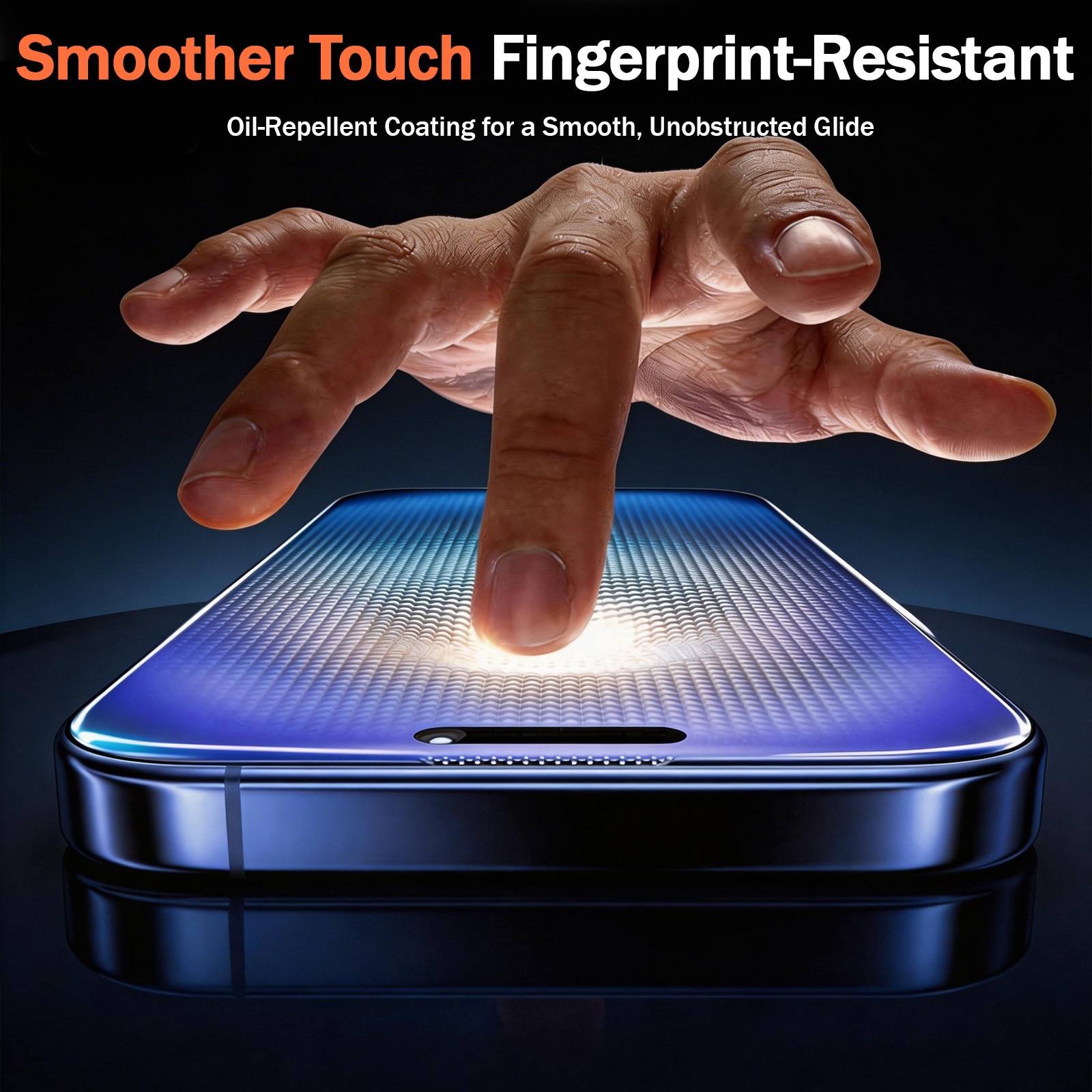 Set de 2 Folii protectie pentru iPhone 18 Pro, Kynetic®, sticla temperata, tehnologie automata de eliminare a prafului, advanced touch sensitivity, acoperire oleofoba, anti-amprente, 6.3 inch, Claritate FullHD