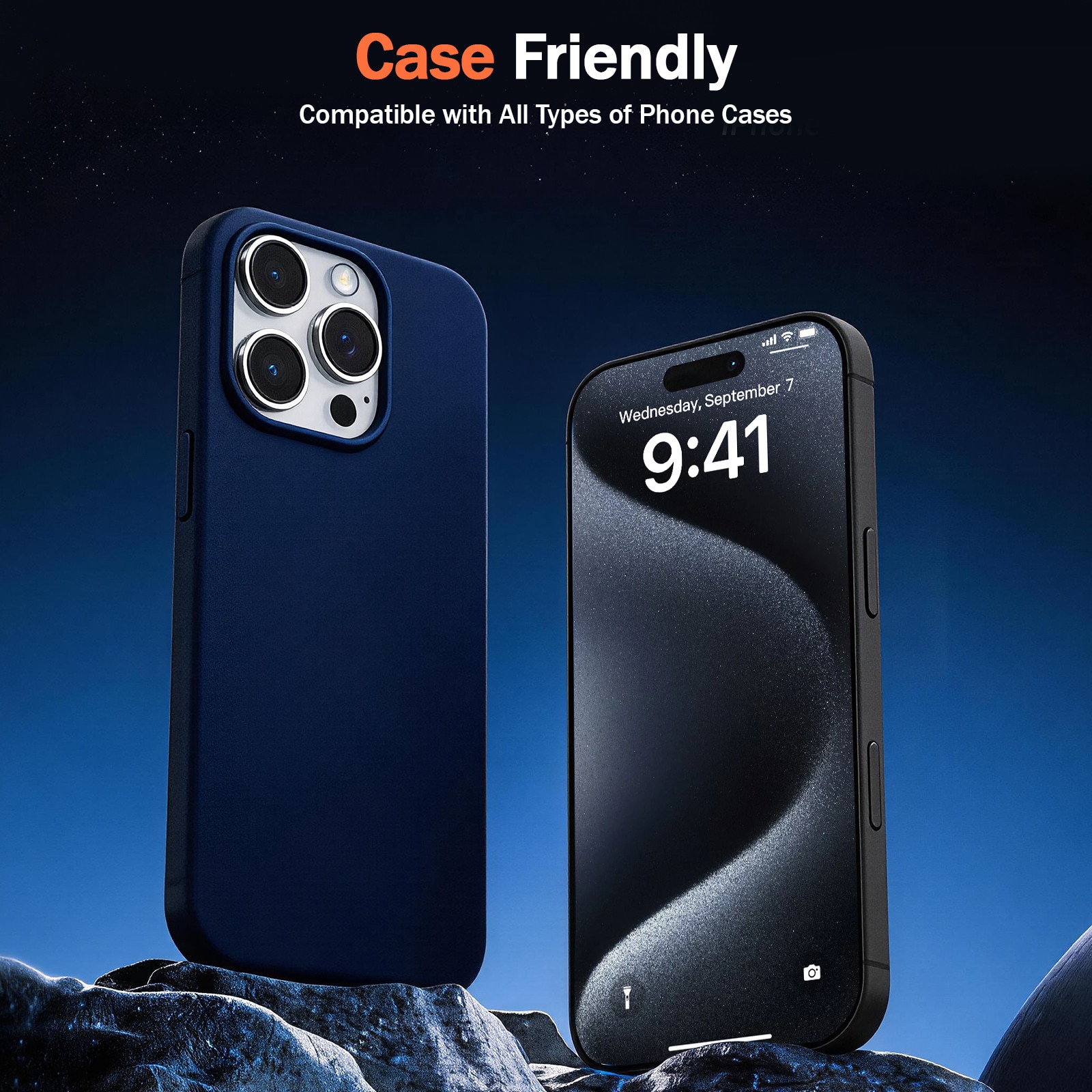 Set de 2 Folii protectie pentru iPhone 18 Pro, Kynetic®, sticla temperata, tehnologie automata de eliminare a prafului, advanced touch sensitivity, acoperire oleofoba, anti-amprente, 6.3 inch, Claritate FullHD