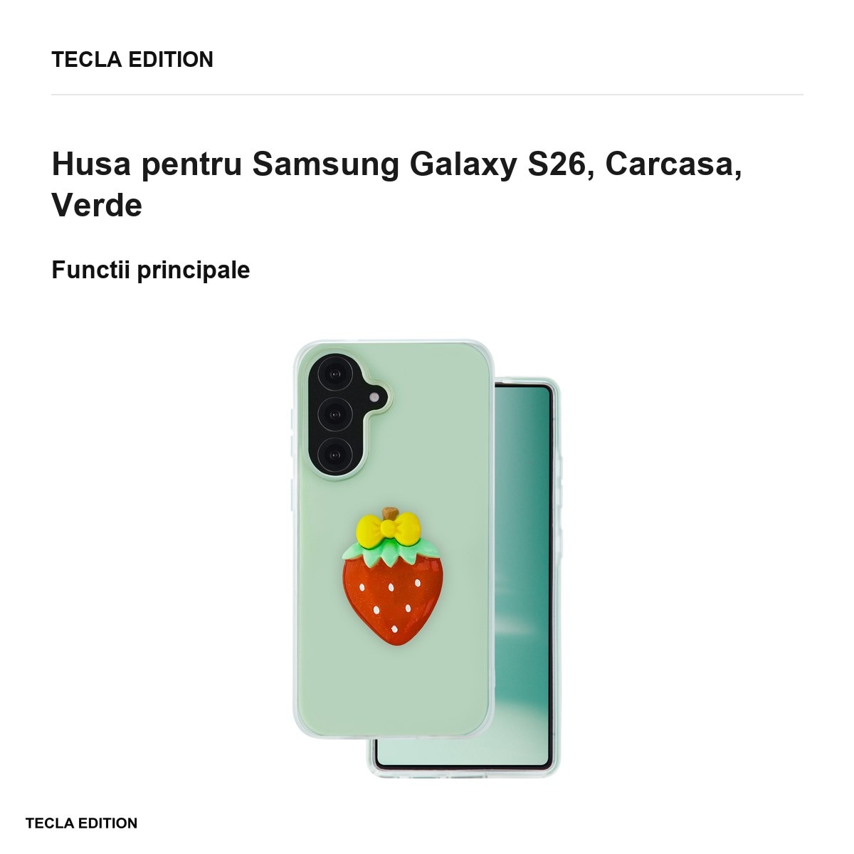 Husa Fruit 2in1 pentru Samsung Galaxy S26, Carcasa, Verde