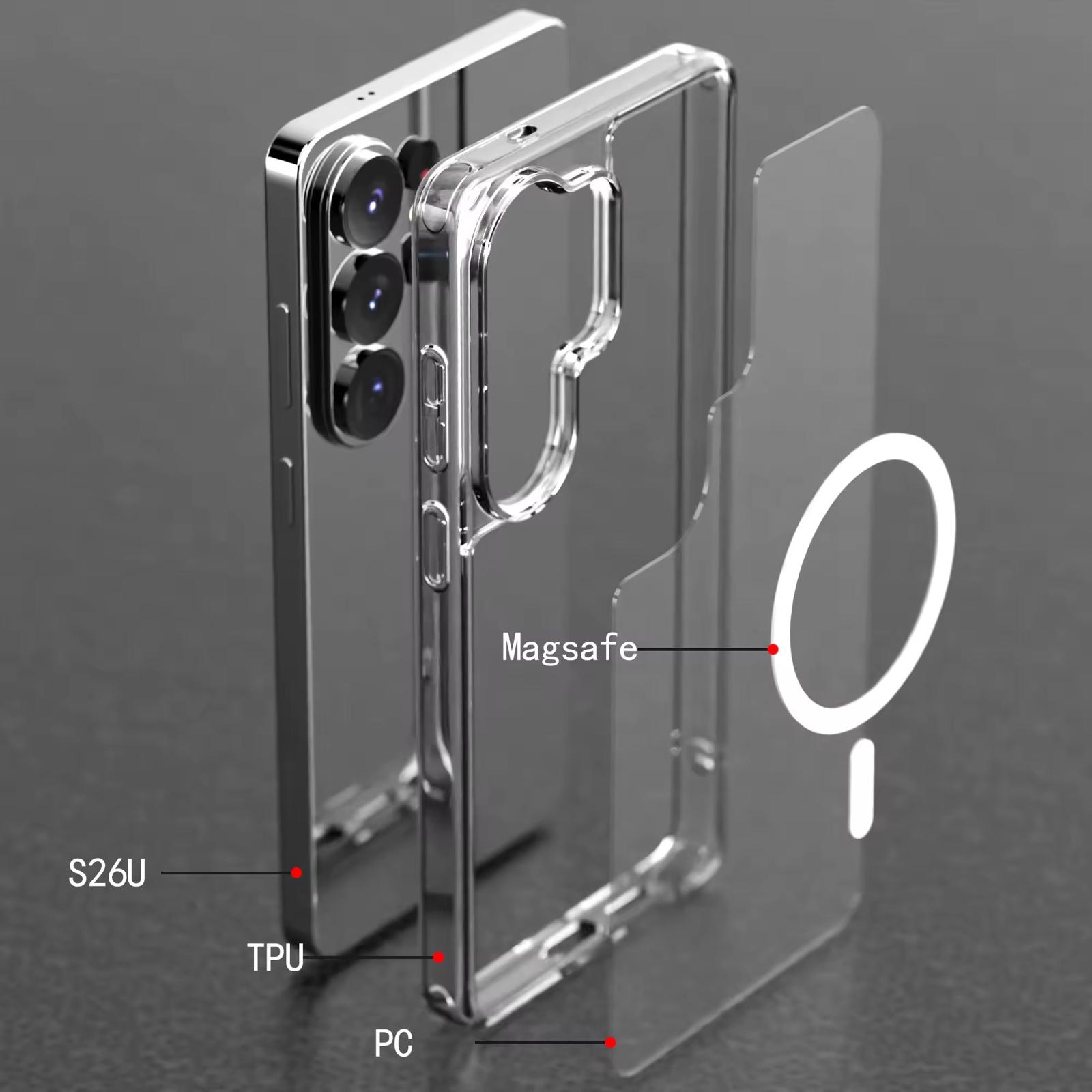 Husa de Protectie, Compatibila cu Samsung Galaxy S26 ULTRA, MagSafe, silicon, transparenta