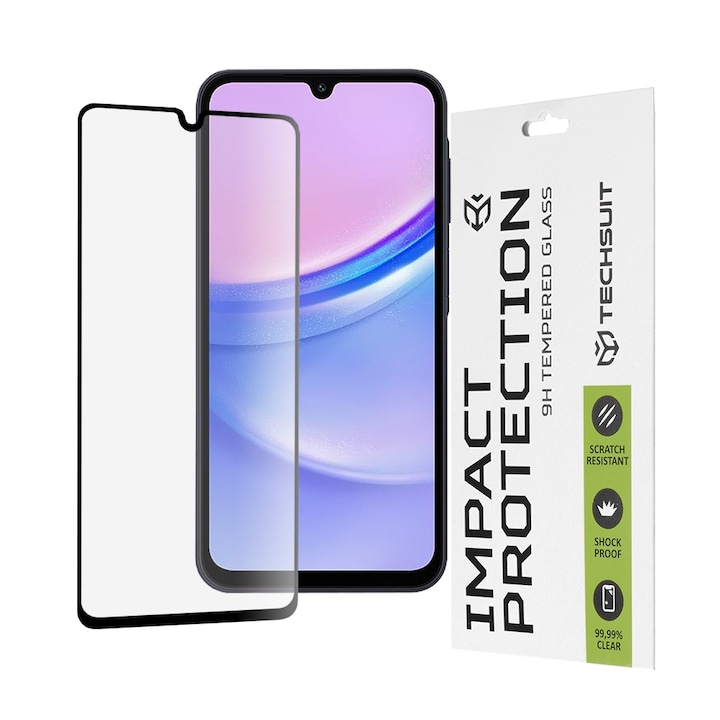 Folie sticla Full Glue 111D pentru Samsung Galaxy A15 4G / A15 5G / A24 / A25 5G / M15, Negru