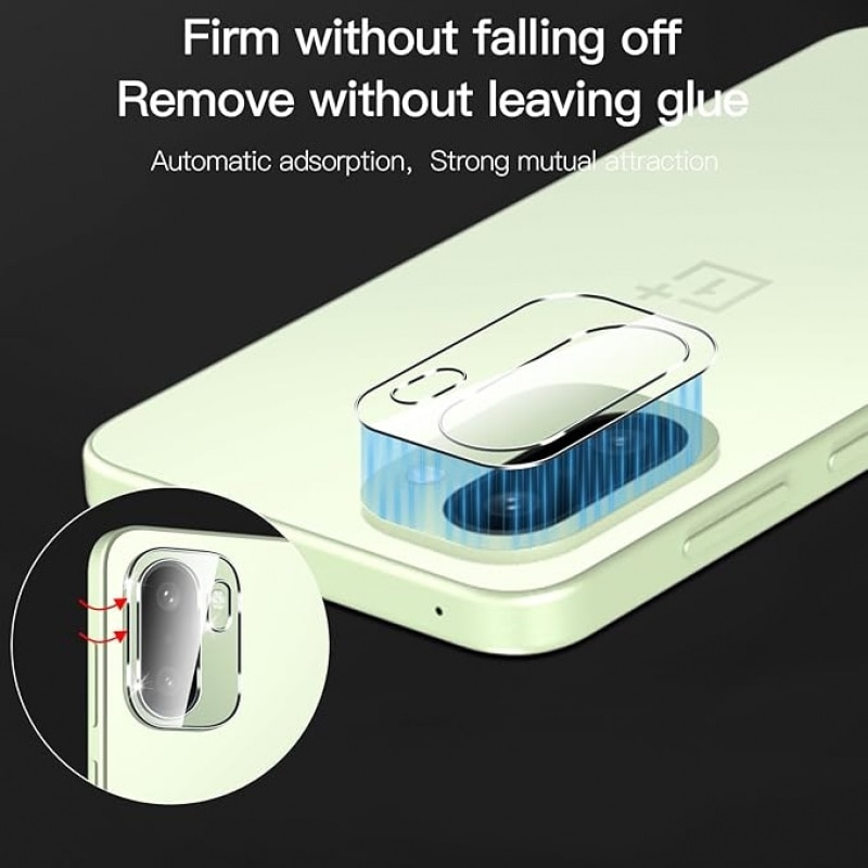 2 bucati lentila camera sticla temperata pentru OnePlus 15R, 9H HD clar perfect adaptat anti-rasini rezistent la soc rezistent la uzare usor de instalat