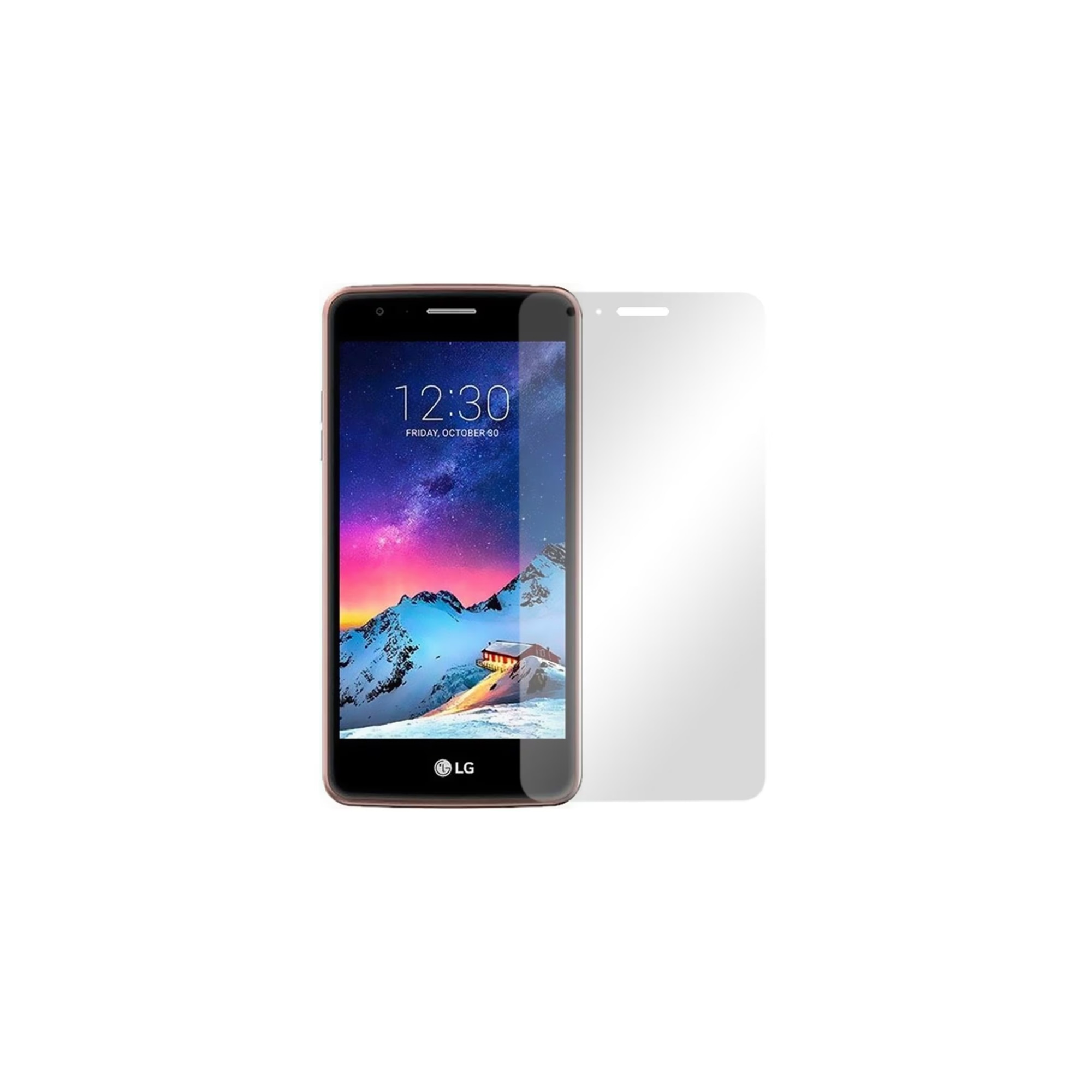 Folie de protectie ecran compatibila cu LG K8 2017, din sticla securizata, Transparenta