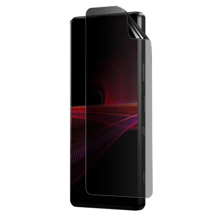 Folie Comando Privacy Shield compatibila cu Samsung Galaxy S22 Ultra, Hidrogel in 3 straturi, Anti-peeping, Anti-Ingalbenire, Anti-UV, Regenerabila, Anti-Soc, Instalare usoara, CaseFit