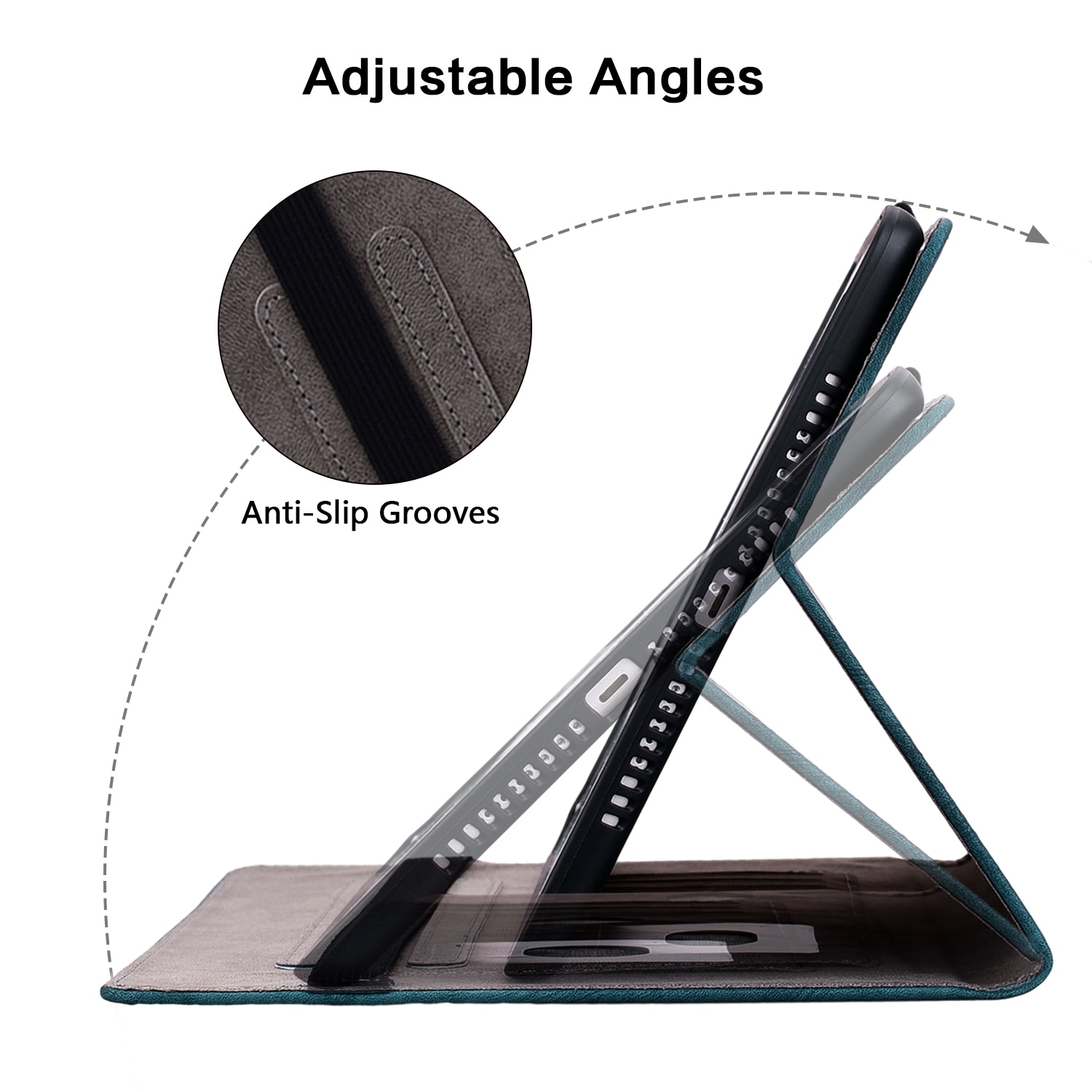 Husa tableta compatibila cu Samsung Galaxy Tab A9, piele gravata cu fluturi, inchidere magnetica, albastru inchis