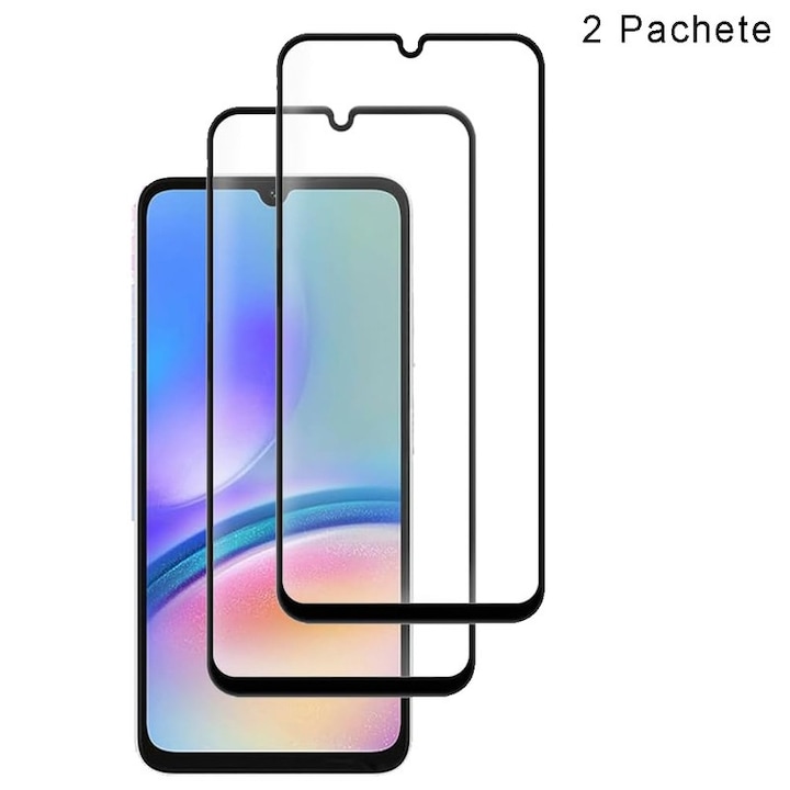 Set 2 folii protectie, compatibil Samsung Galaxy A15/A25/A24, sticla temperata 9H, aplicare fara bule, transparent