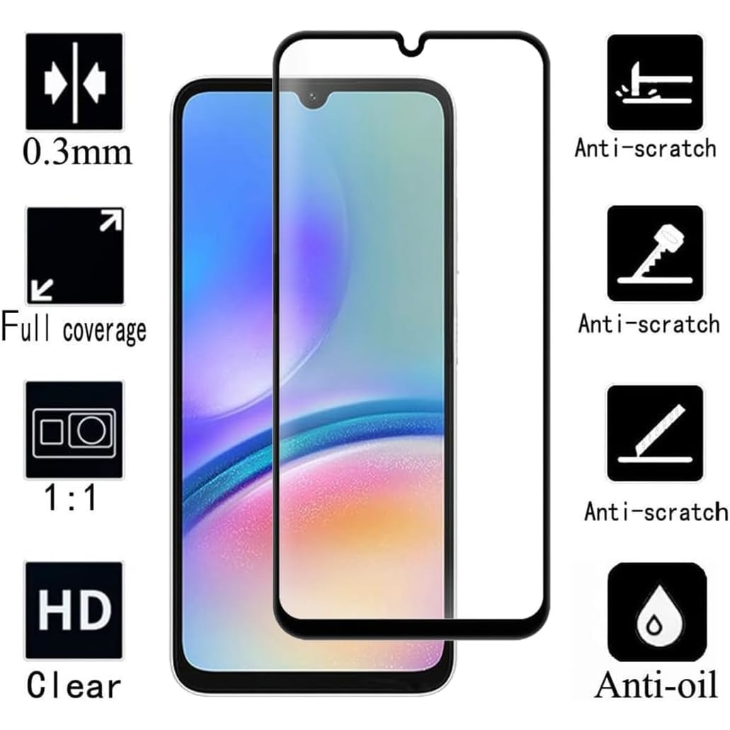 Set 2 folii protectie, compatibil Samsung Galaxy A15/A25/A24, sticla temperata 9H, aplicare fara bule, transparent