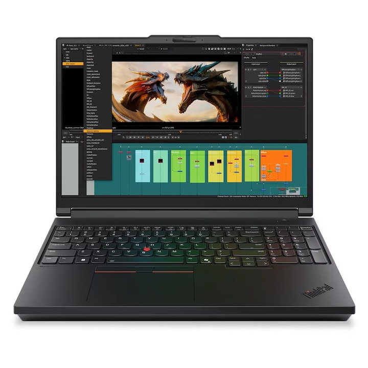 Laptop Lenovo ThinkPad P16 Gen 3, Intel Core Ultra 7 255HX, 64GB RAM, SSD 2TB, nVidia RTX PRO 4000 16 GB, 16 inch, Negru