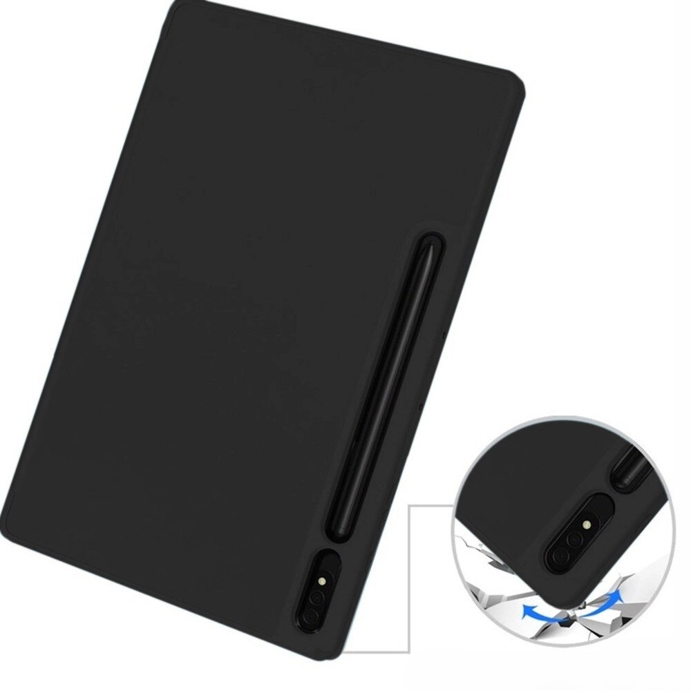 Etui Smart Case Strado pentru Samsung Galaxy Tab S10 Plus, negru, 12.4"