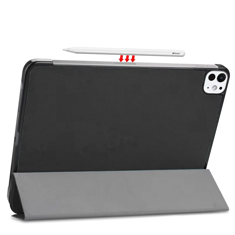 Husa Smart Case pentru iPad Pro 11 Gen. 5, negru, cu functie de suport, 11"