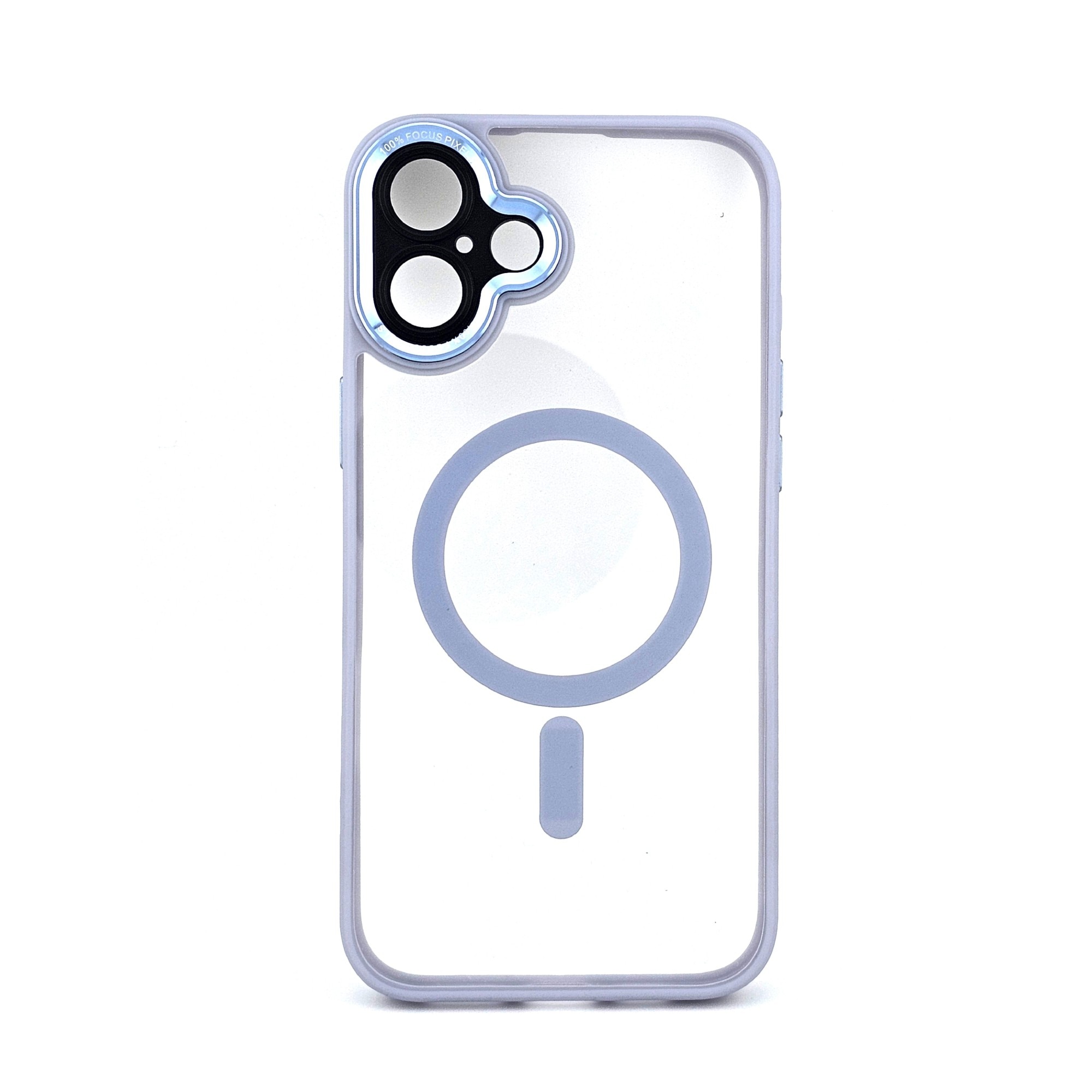 Husa de Protectie Compatibil cu iPhone 16, Flippy, Incarcare Wireless, Tehnologie Magsafe, Carcasa din TPU/ PC, Protectie Camera, Antisoc, Antizgariere, Gri