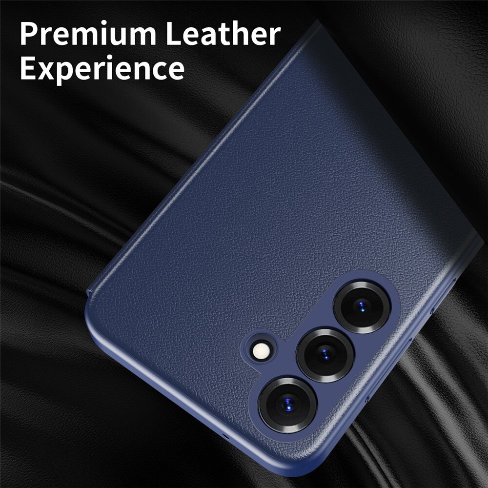 Husa pentru Samsung Galaxy S26 Plus Smart View din piele, Raspuns apel fara deschidere, Protectie 360°, Inchidere Magnetica, Protectie Sporita, Albastru