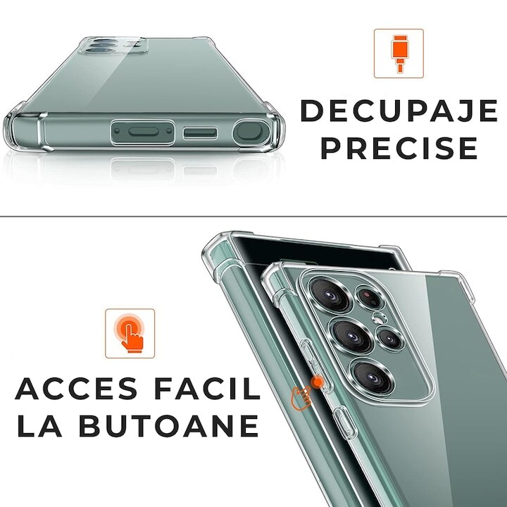 Husa pentru Xiaomi 14T DaDen Antishock, Ultra Protection, Protectie colturi, Antisoc, Rezistenta la impact, Transparenta
