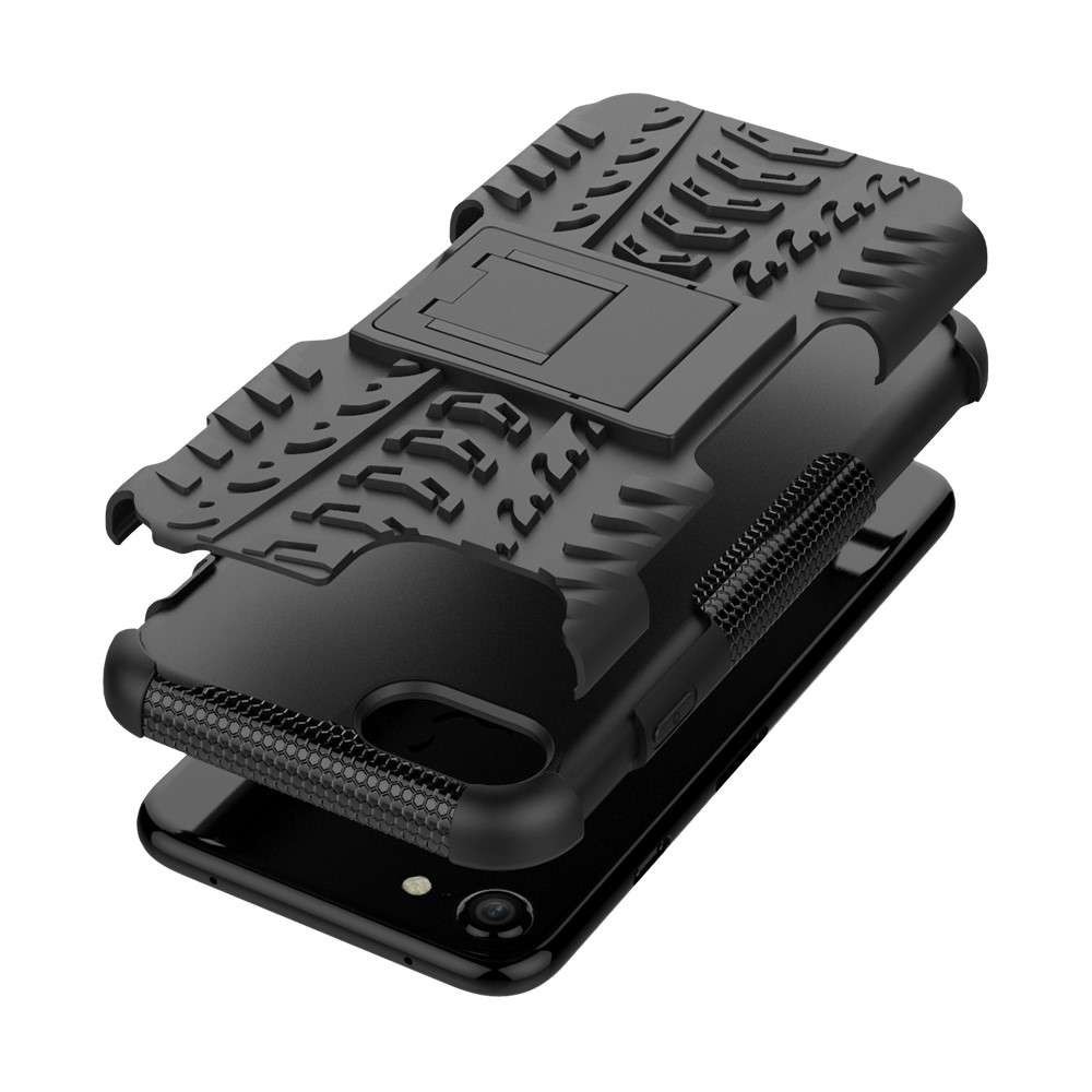 Husa compatibil cu Samsung S10 Defender Model 3 cu Suport, Negru