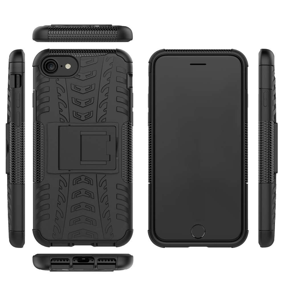Husa compatibil cu Samsung S10 Defender Model 3 cu Suport, Negru