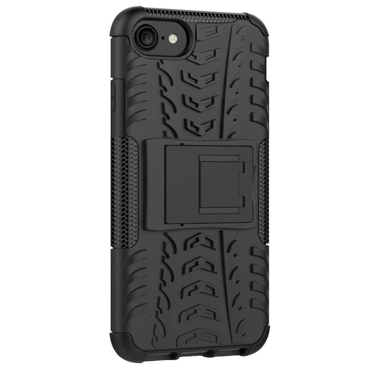 Husa compatibil cu Samsung S10 Defender Model 3 cu Suport, Negru
