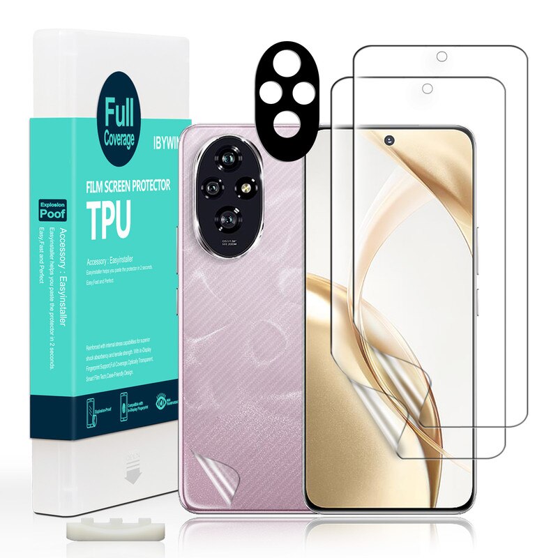 Folie Sticla Ibywind pentru Honor 200 5G, Pachet 2, TPU, protectie pentru obiectiv, Montaj Usor, Ultra HD, Anti Zgarieturi, Anti Socuri