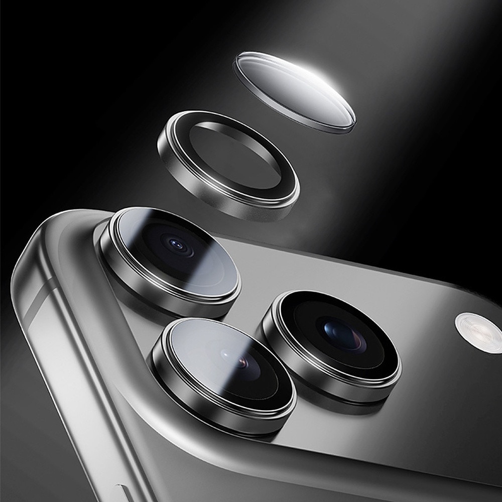 Protectie camera foto Benks Glass Warrior Metal Lens Protector compatibila cu iPhone 17 Air, Negru