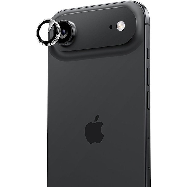 Protectie camera foto Benks Glass Warrior Metal Lens Protector compatibila cu iPhone 17 Air, Negru