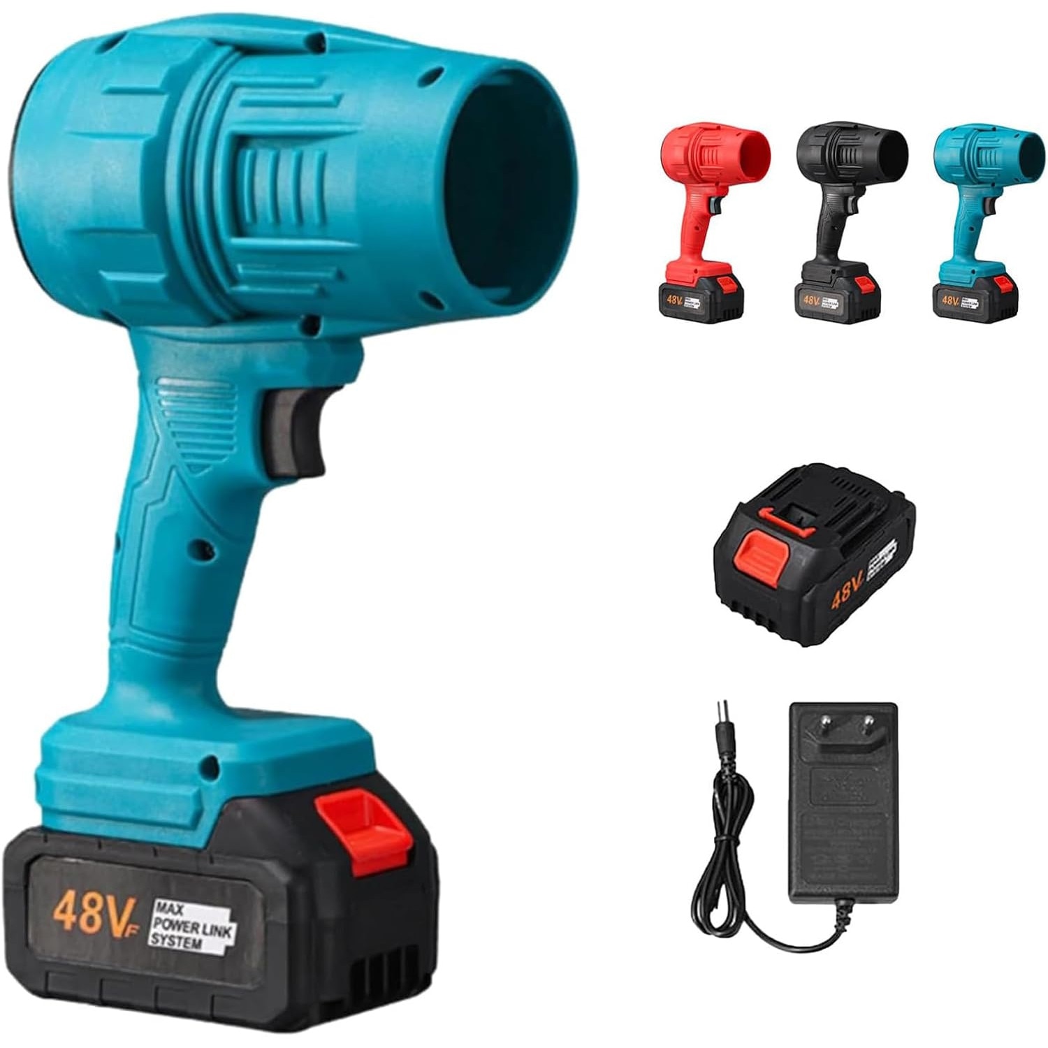 Suflanta cu jet turbo, suflanta de praf turbo super puternica fara fir, mini suflanta de praf violenta portabila, suflanta cu jet uscat pentru uscarea masinii (albastru)