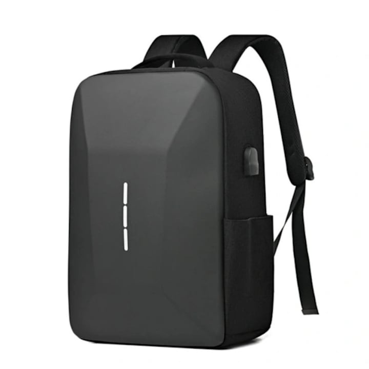 Rucsac durabil cu lacat cu cifru negru 30x15x41cm