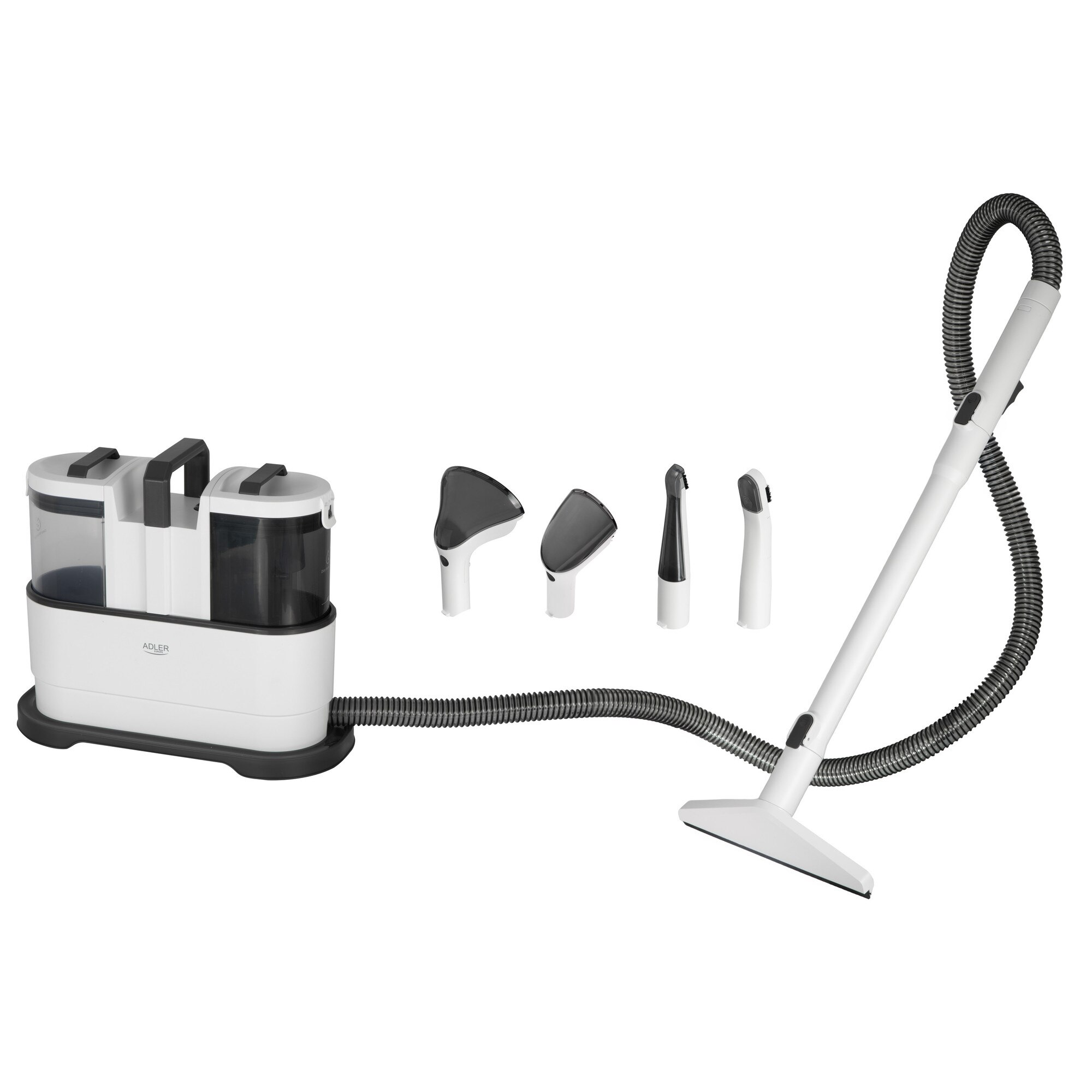 Aspirator cu spalare Adler AD-7088, 400W, 5 accesorii, alb, 1.5x0.8l