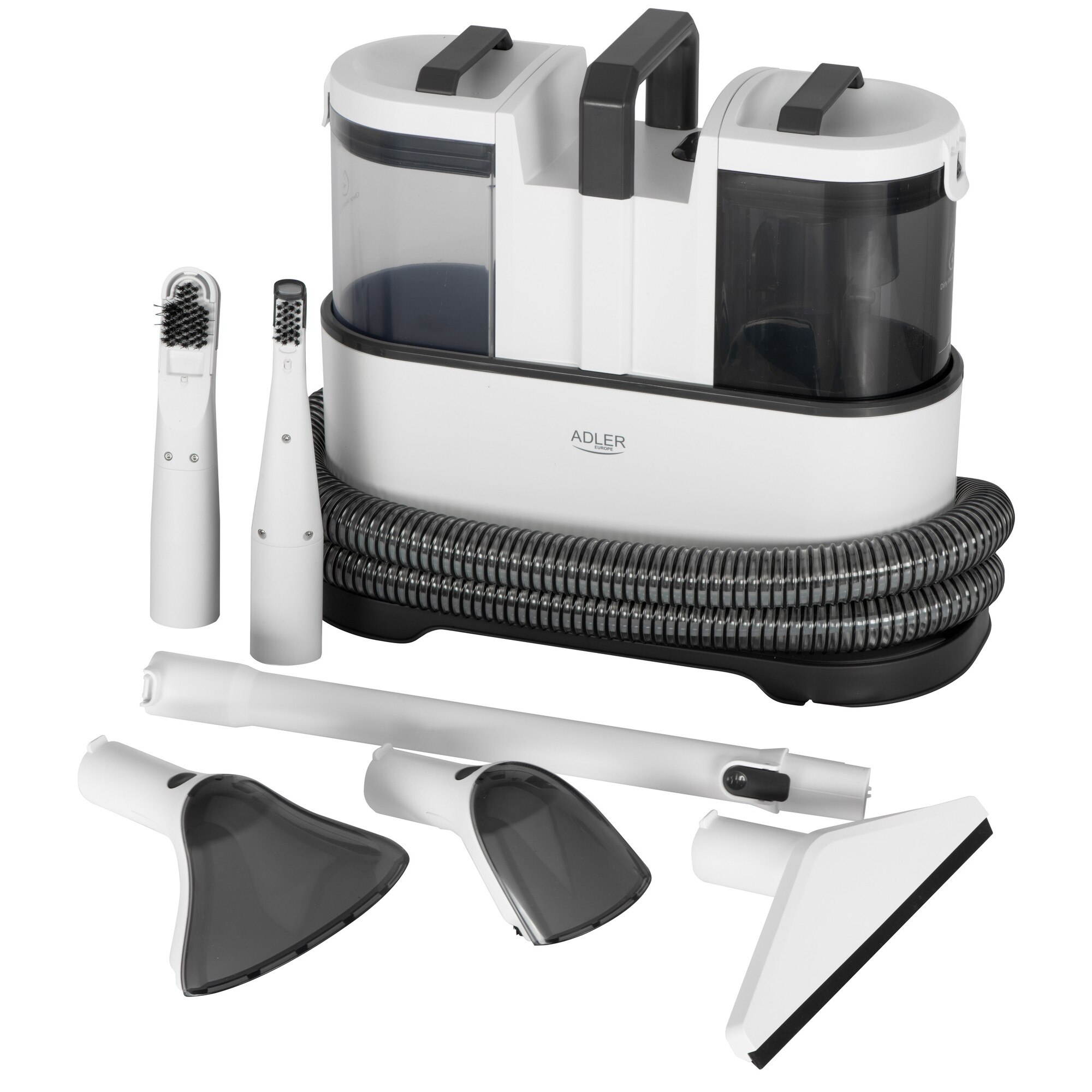 Aspirator cu spalare Adler AD-7088, 400W, 5 accesorii, alb, 1.5x0.8l