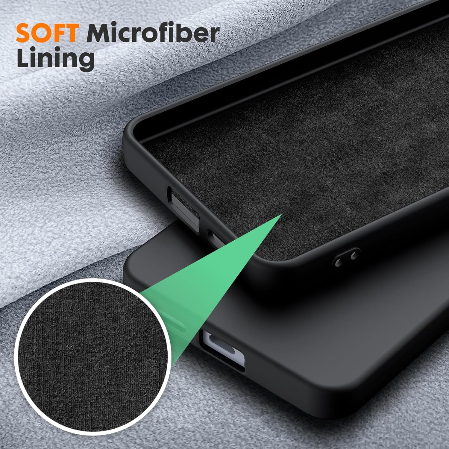 Husa Soft Touch, slim, ALC Mobile, anti soc, compatibila cu Xiaomi Redmi 15C, Negru Tpu