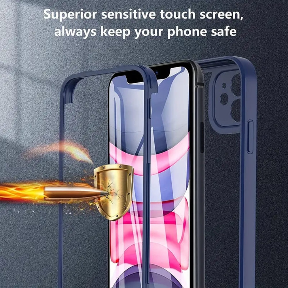 Husa pentru Honor Magic8 Lite + Folie - Techsuit ColorVerse 360 Series - Blue