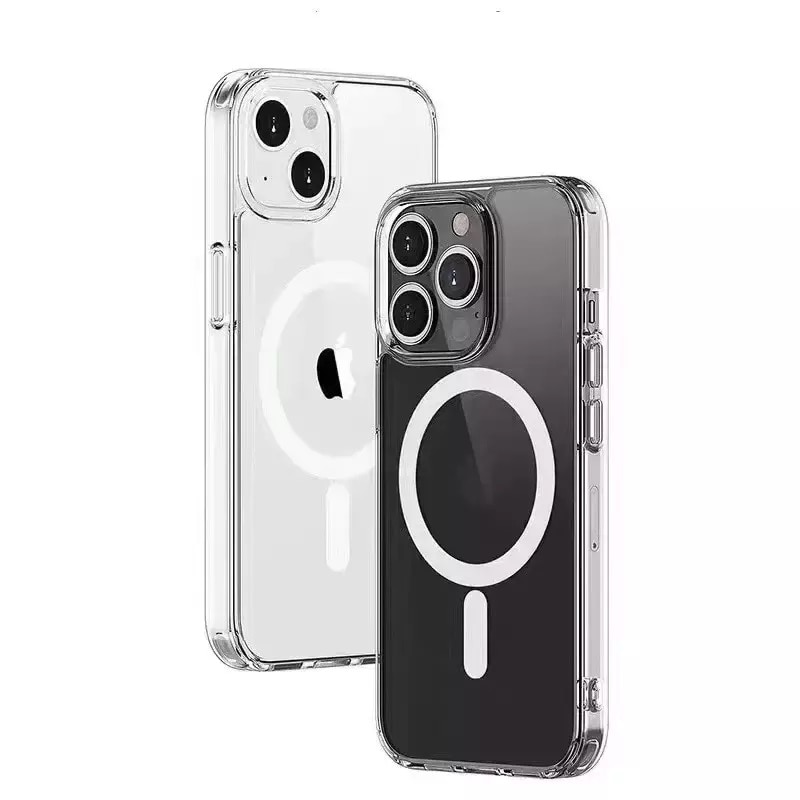 Husa de protectie pentru Iphone 13 Pro, Clear Case with Magsafe, Hybrid, Antisoc