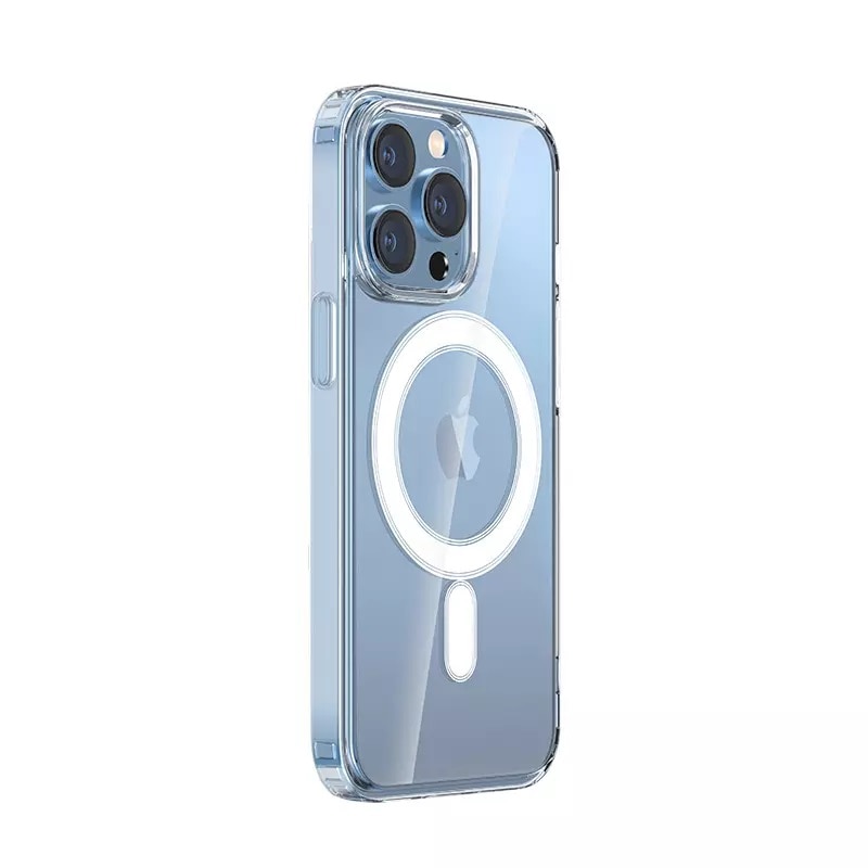 Husa de protectie pentru Iphone 13 Pro, Clear Case with Magsafe, Hybrid, Antisoc