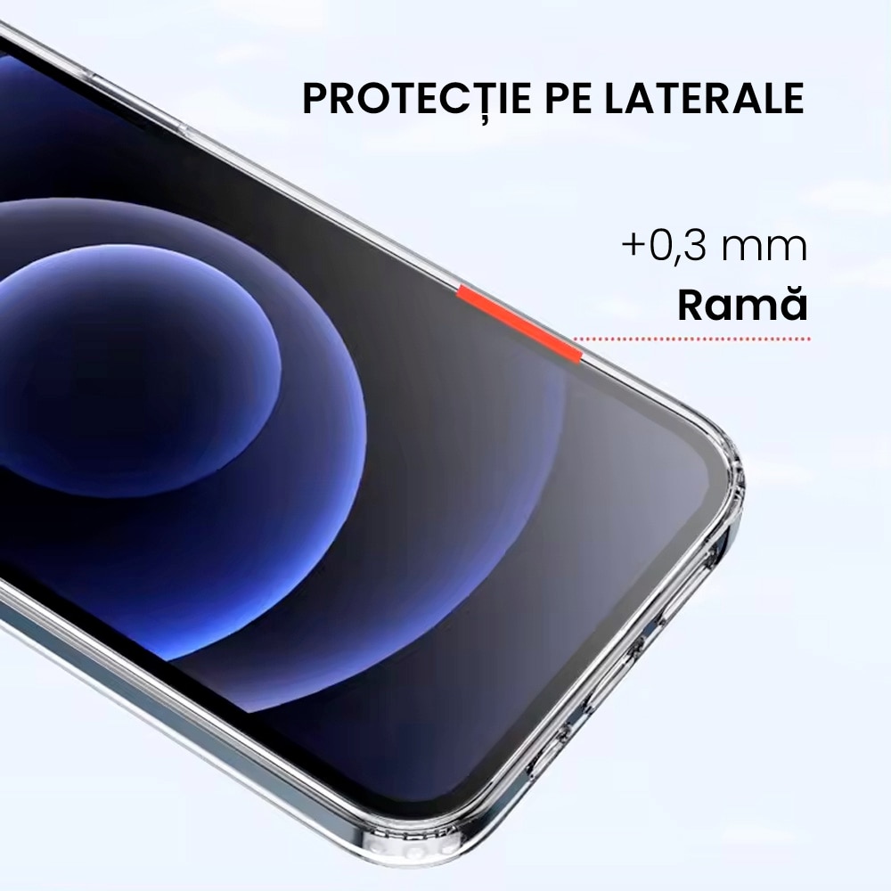 Husa de protectie pentru Iphone 13 Pro, Clear Case with Magsafe, Hybrid, Antisoc
