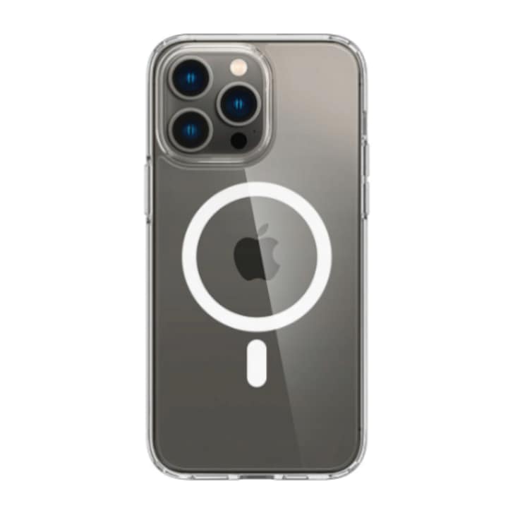 Husa de protectie pentru Iphone 13 Pro, Clear Case with Magsafe, Hybrid, Antisoc