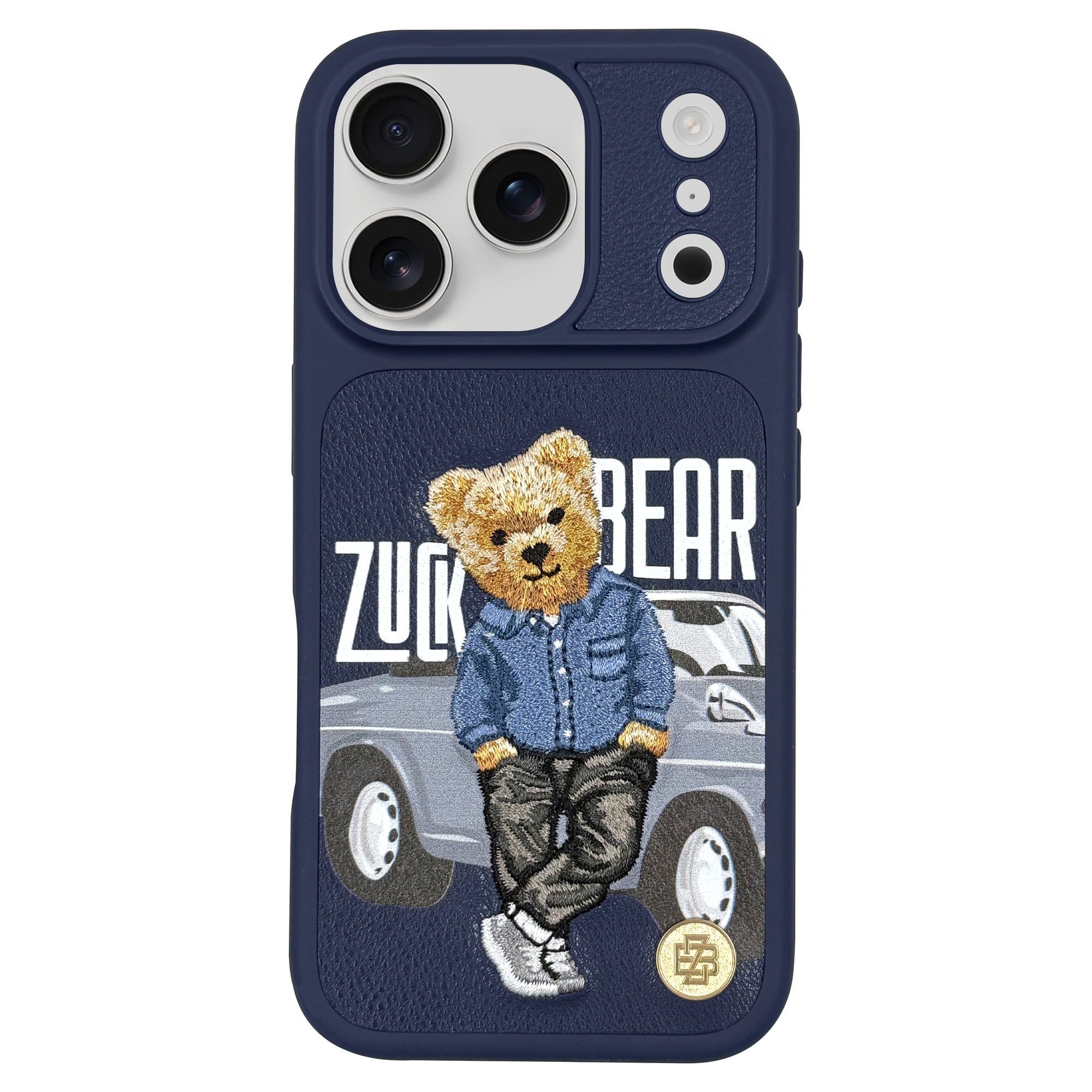 Husa De Protectie, ZuckBear, Pentru iPhone 17 Pro Max, Sf Fortune Bay Area Player, Navy, Piele Ecologica Si Silicon, Rezistent La Socuri Anti-Soc, Protectie Camera, Margini Ridicate, Anti-Zgarieturi, Colturi Ranforsate, Design Subtire, Premium Elegant
