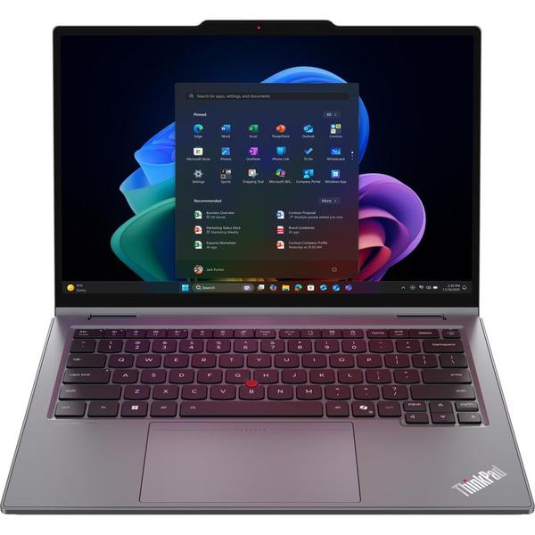 Laptop 2in1 Lenovo ThinkPad X1 (Gen. 11 Aura Edition) (Procesor Intel® Core™ Ultra 7 355 (12M Cache, up to 4.70 GHz) 14inch WUXGA Touch, 32GB LPDDR5X, 1TB SSD, Intel® Graphics, Win 11 Pro, Gri)