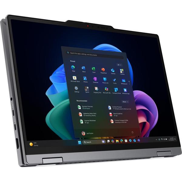 Laptop 2in1 Lenovo ThinkPad X1 (Gen. 11 Aura Edition) (Procesor Intel® Core™ Ultra 7 355 (12M Cache, up to 4.70 GHz) 14inch WUXGA Touch, 32GB LPDDR5X, 1TB SSD, Intel® Graphics, Win 11 Pro, Gri)