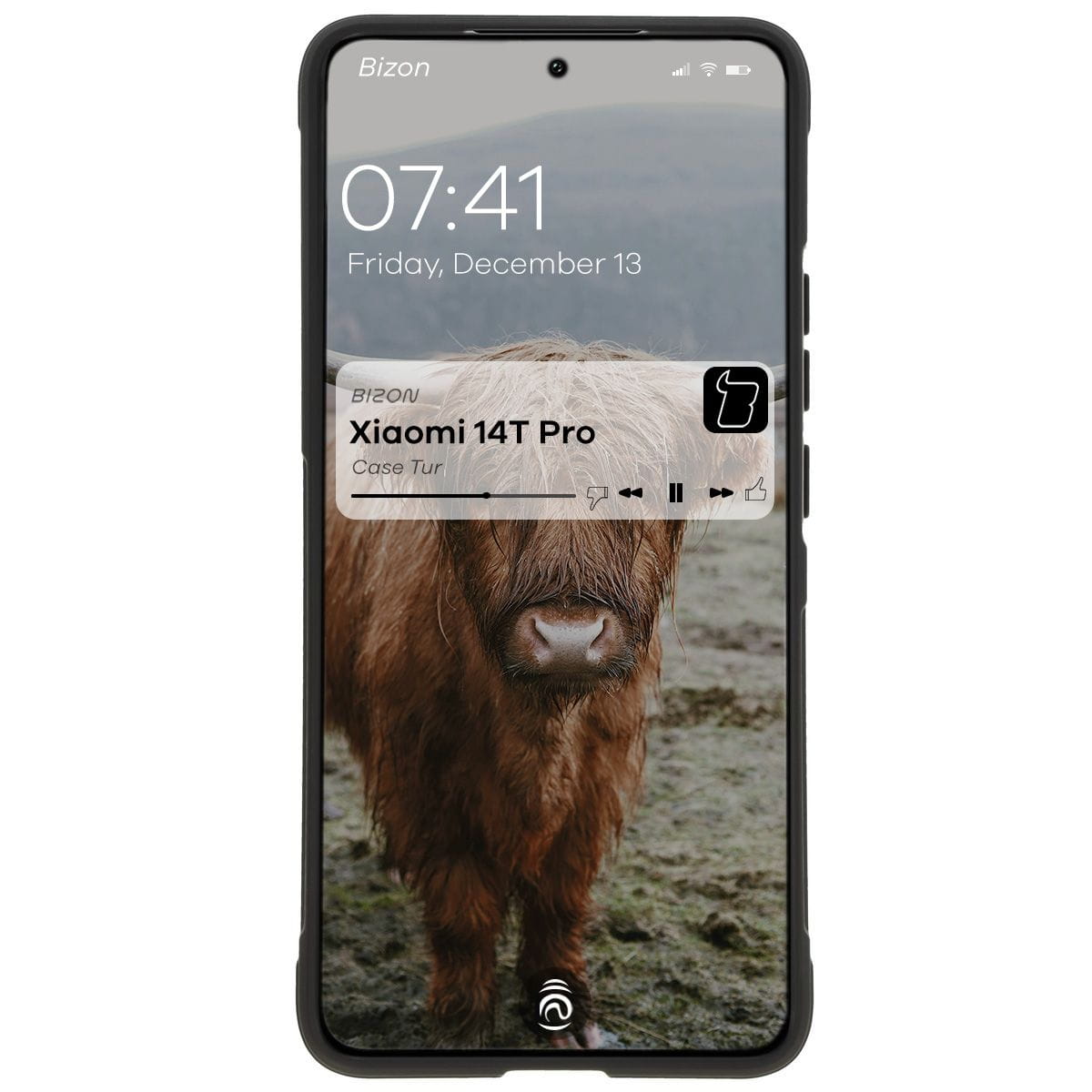 Husa Bizon Case Tur pentru Xiaomi 14T Pro, negru