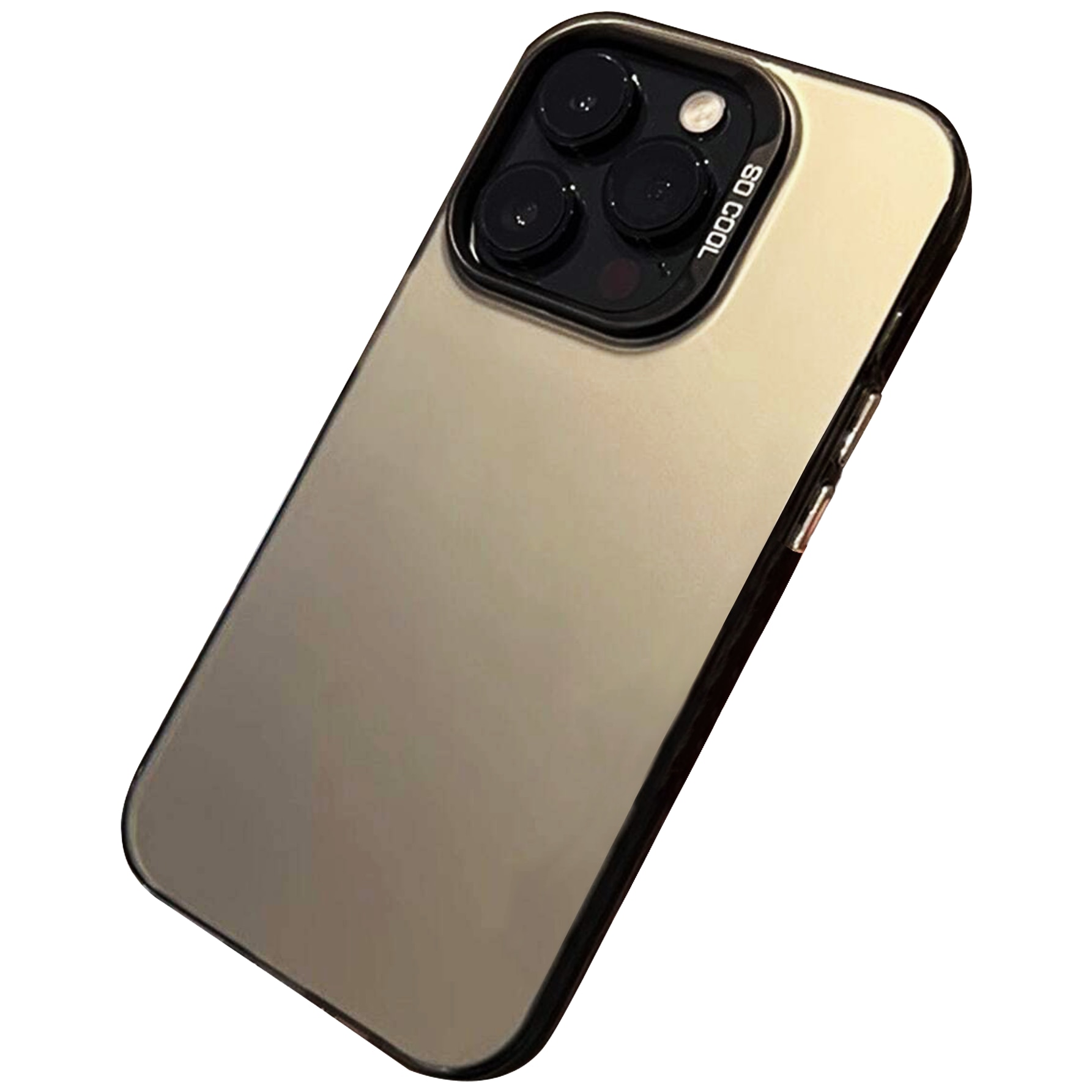 Husa cu aspect metalizat, dublu strat IMD, butoane galvanizate, cadru camera detasabil, culoare titan, Compatibila iPhone 16 Pro