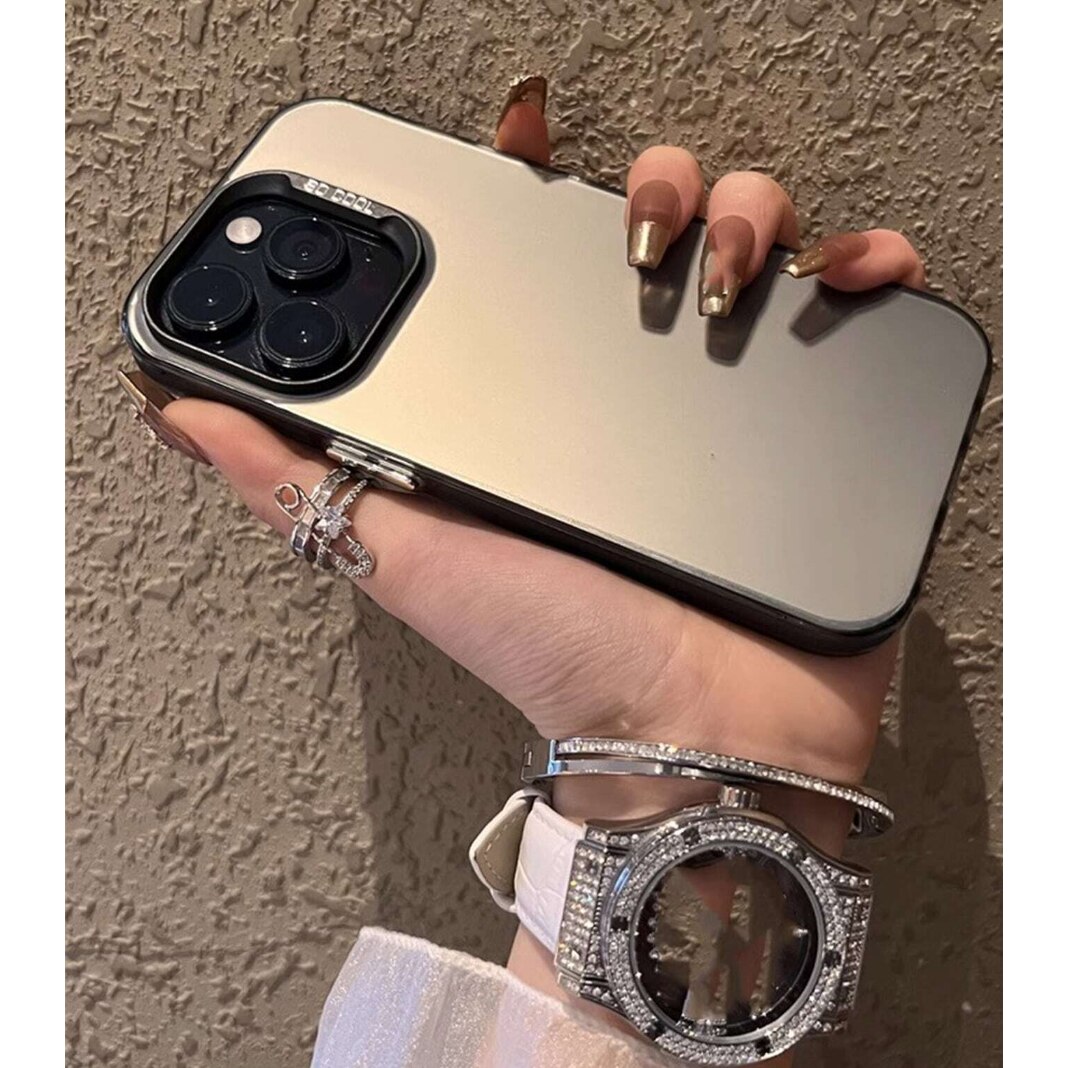 Husa cu aspect metalizat, dublu strat IMD, butoane galvanizate, cadru camera detasabil, culoare titan, Compatibila iPhone 16 Pro